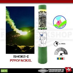 Seenotfackel - Signalfeuer Grün - SMOKE-X Pyrofackel