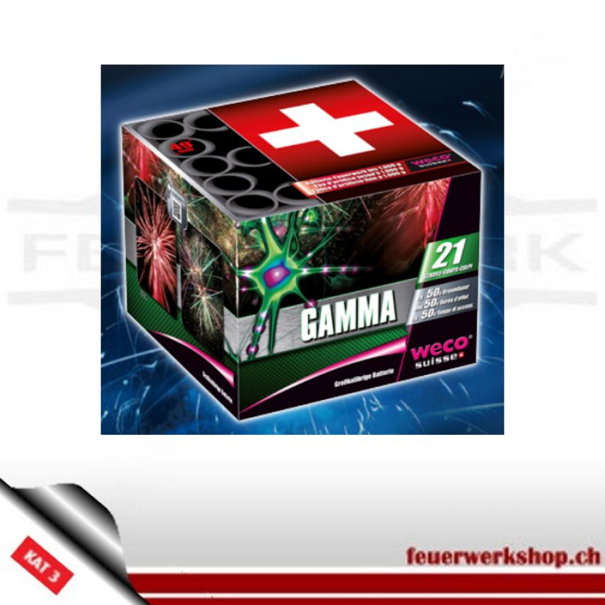 Silvester-Feuerwerksbatterie *Gamma* von Weco