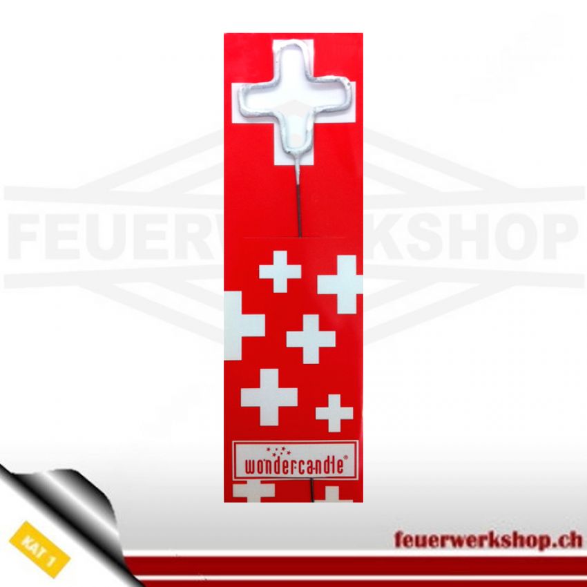 Wunderkerze Schweizer Kreuz