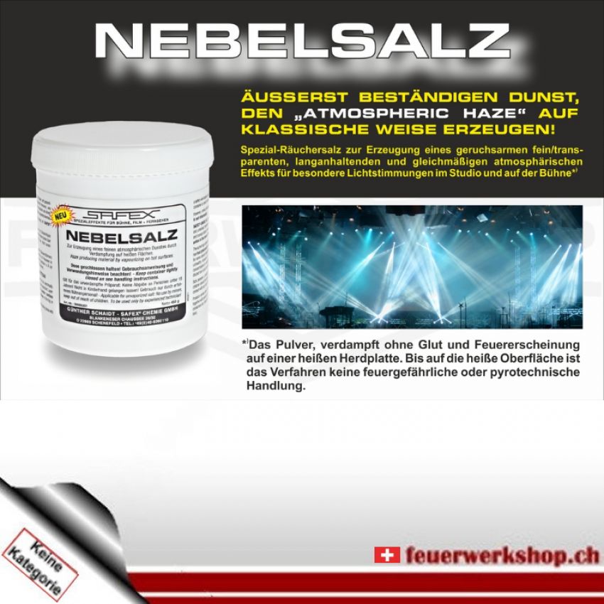 Safex Nebelsalz - Spezialeffekt für Bühne & Theater