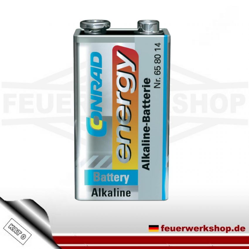 Alkali-Mangan Blockbatterie 9 Volt