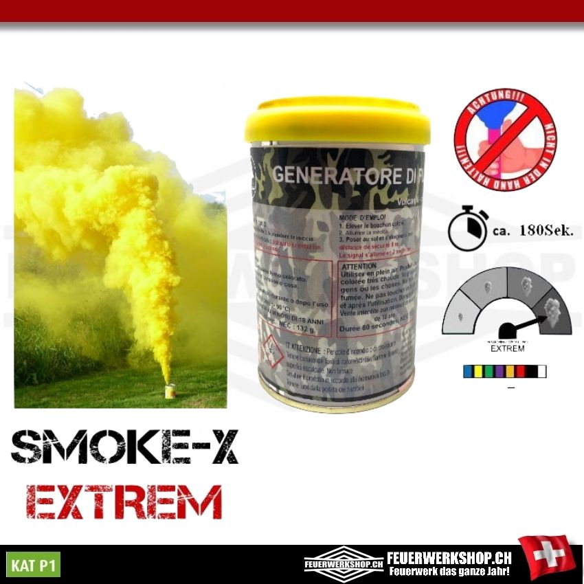 Rauchtopf Extrem in Gelb von Smoke-X