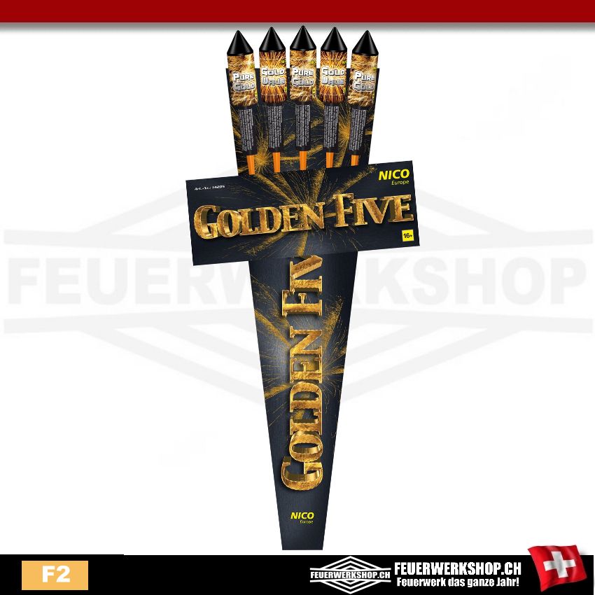 Golden Five Raketensortiment