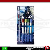 Comox Pyro Set 22 tlg. Sortiment Zink Feuerwerk für Schreckschuss