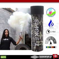 Paintball & Airsoft Rauchgranate in weiß von SMOKE-X