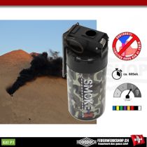 Paintball und Airsoft Rauchgranate schwarz mit Kipphebel - SMOKE-X
